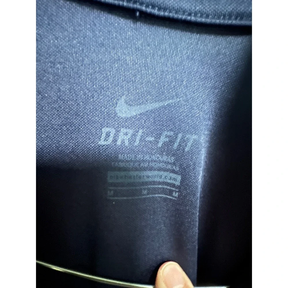Nike WVU Mountaineers Men's‎ Medium Navy Dri-FIT Quarter Zip Pullover Big 12